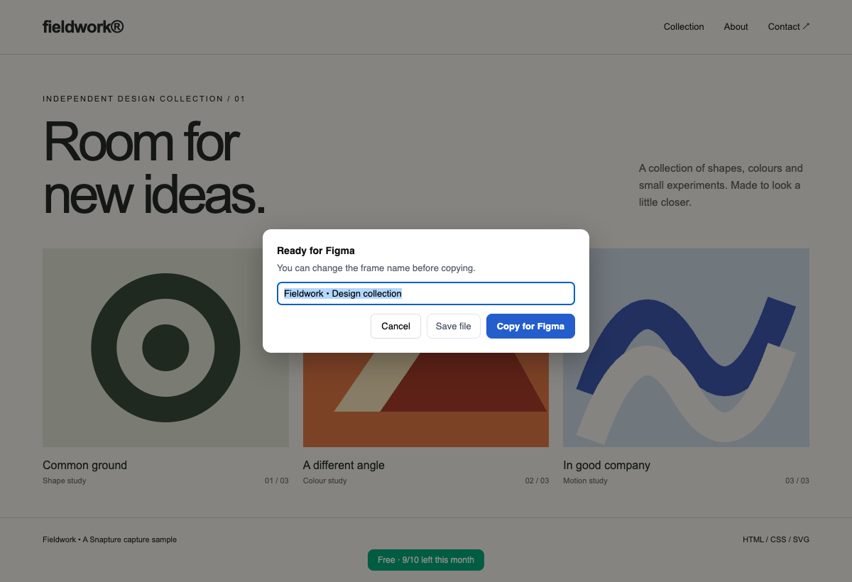 Copy for Figma